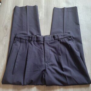 Lands' End Traditional Fit Men's Dress Pants 35" Waist 100% Wool Polyester Linin